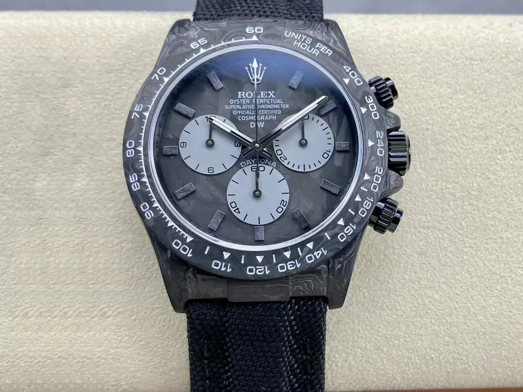 Rolex Daytona Cosmograph Diw Custom Version Noob Factory Black Carbon Fiber Case