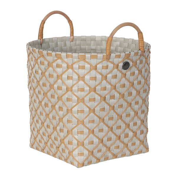 Ivy & Rose medium kurv m/håndtak 30x27 cm pale grey