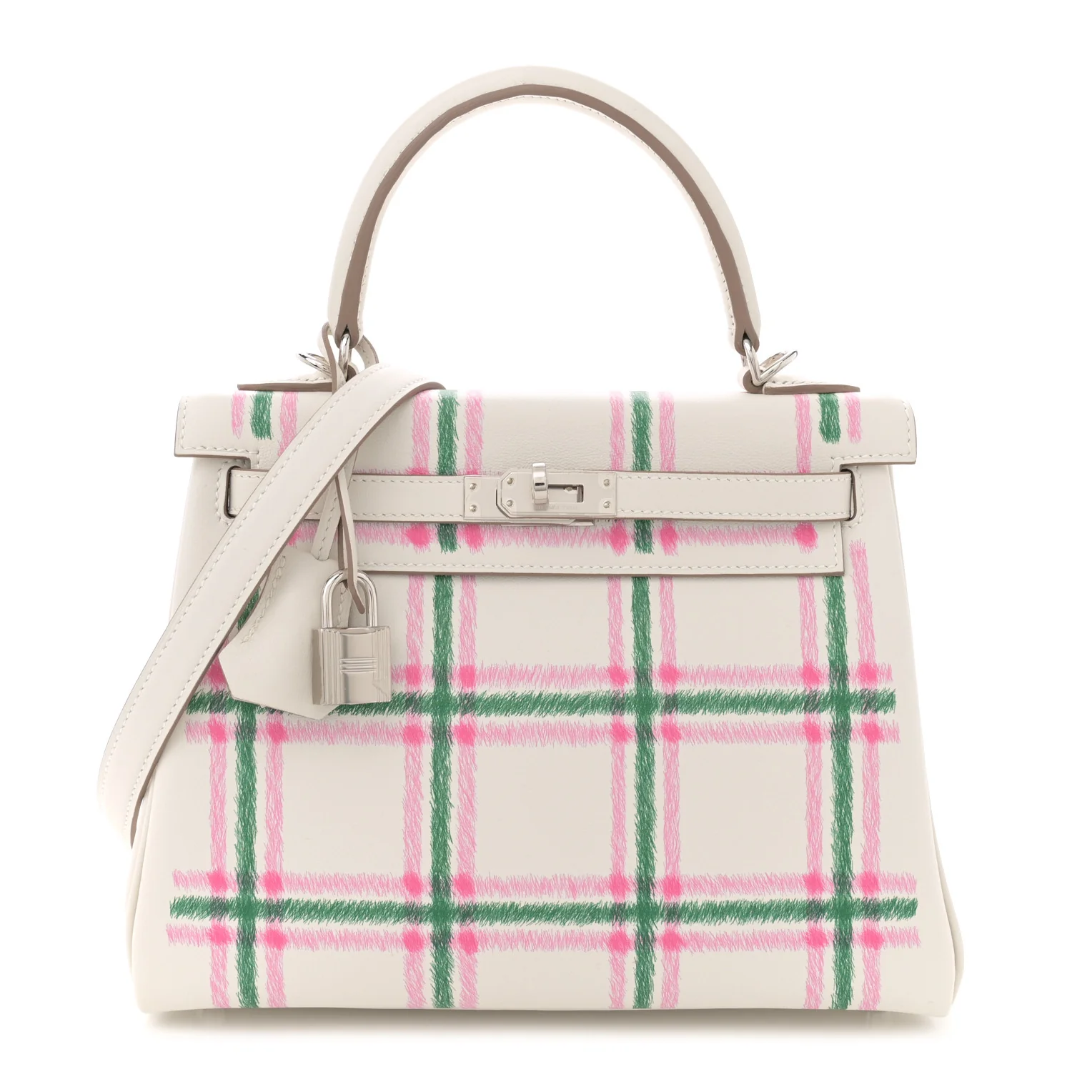 Swift Tartan Kelly Retourne 25 Gris Pale Rose Bubblegum Vert Moyen