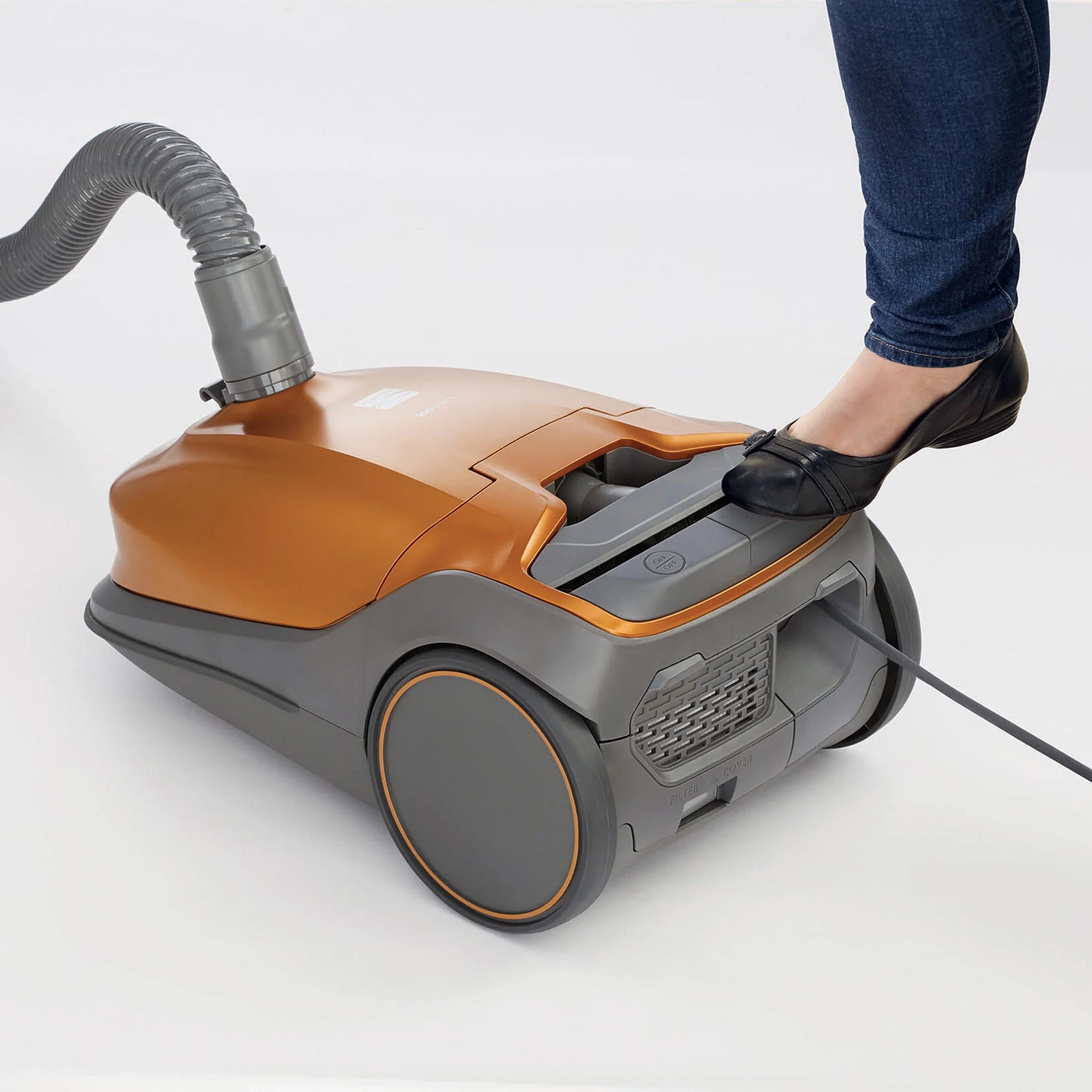 81214 200 Series Pet Friendly Lightweight Bagged Canister Vacuum with HEPA, 2 Motor System, and 3 Cleaning Tools-Orange - Image 7