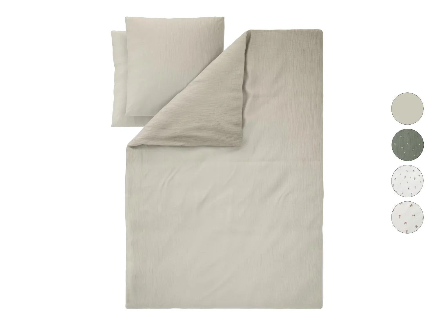 LIVARNO Parure de lit en mousseline, 240 x 220 cm