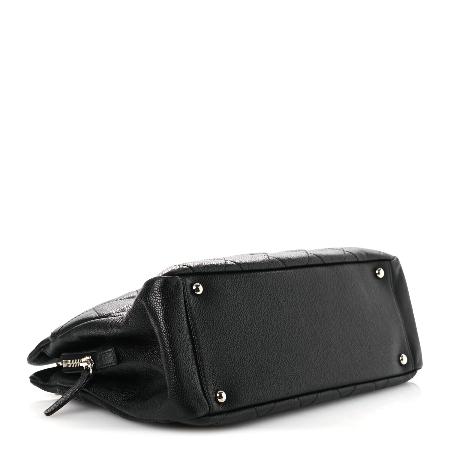 Caviar Quilted Timeless CC Soft Tote Black