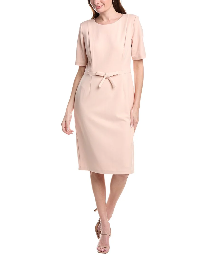 Adrianna Papell Bow Waist Sheath Dress