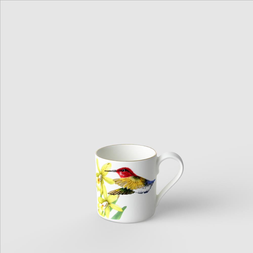 Amazonia Espresso cup - Multi-colored, 2.1 oz, Premium Bone Porcelain