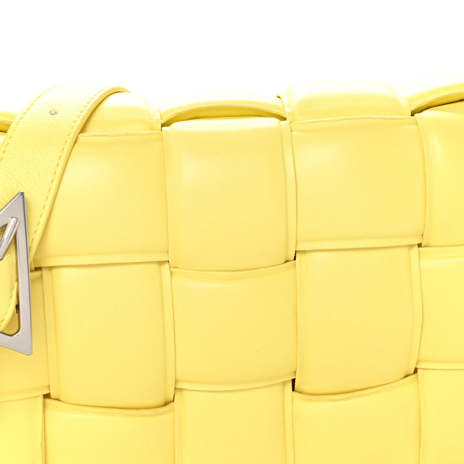 Nappa Maxi Intreccio Padded Cassette Crossbody Bag Sherbert