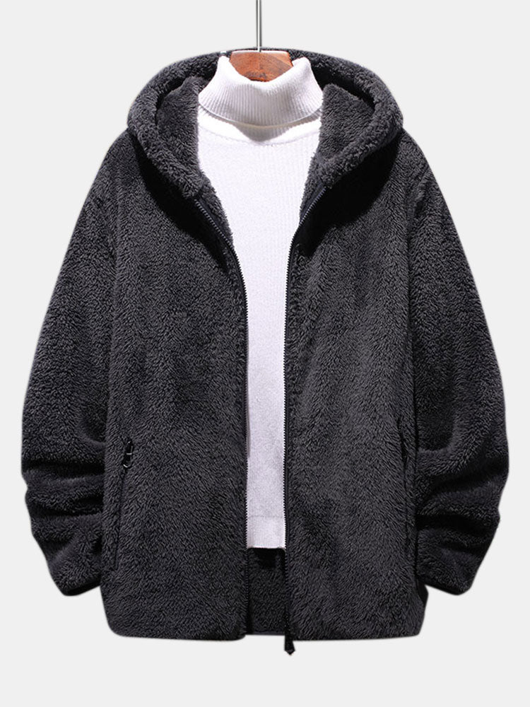 Manteau à capuche Teddy