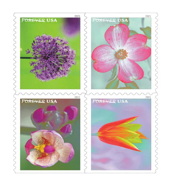 Forever Stamps 2021 Garden Beauty – Nature Series. First-Class Postage