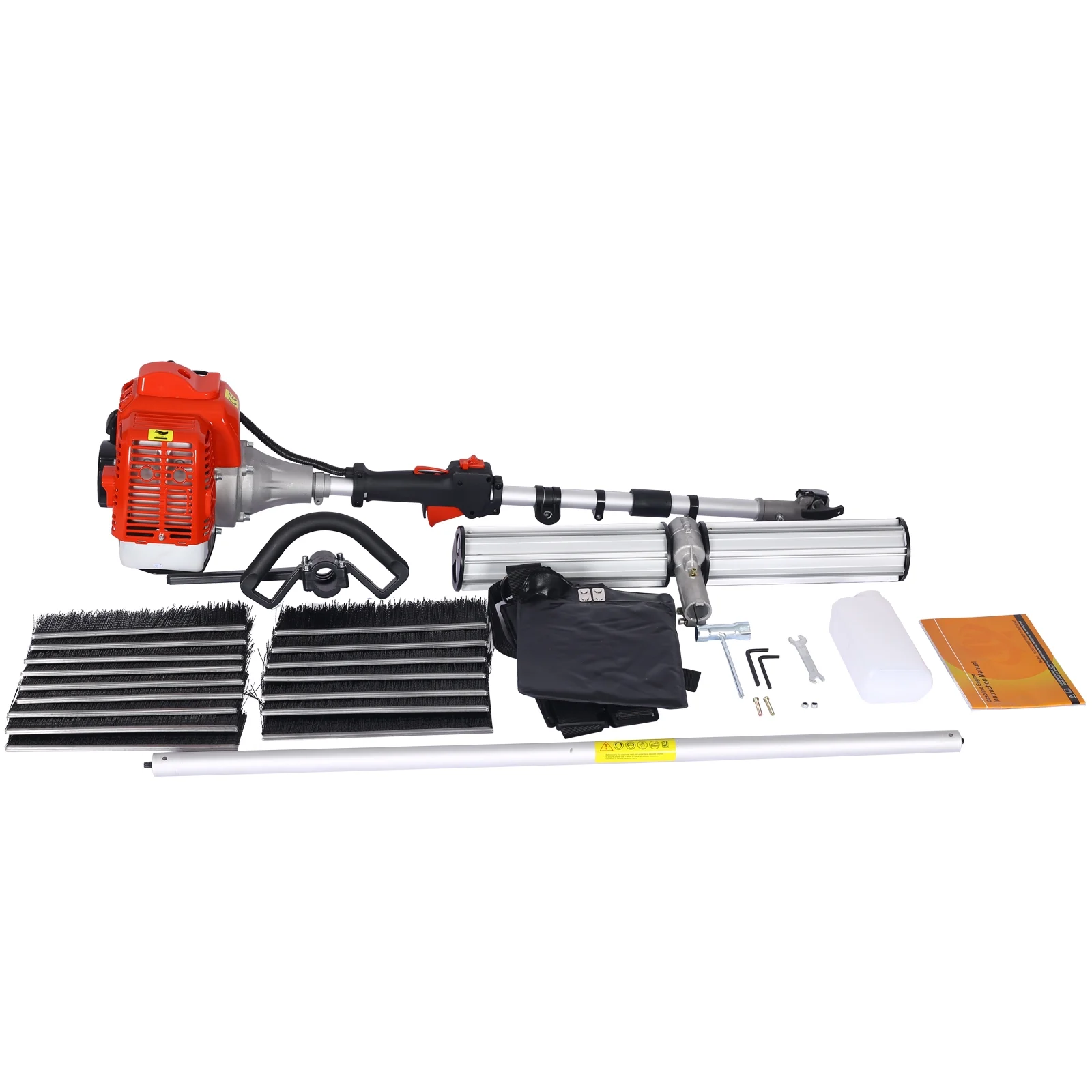 Power Snow Sweeper Brush Machine, 52cc Gasoline Walk-Behind Power Broom for Artificial Lawn Dirt Debris, 24" X 9" Brush, EPA Approved(24" x 9") - Image 10