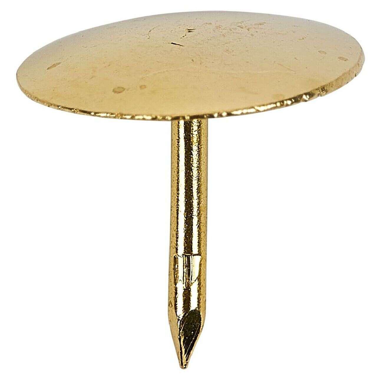 Boîte de 100 punaises plates métal doré