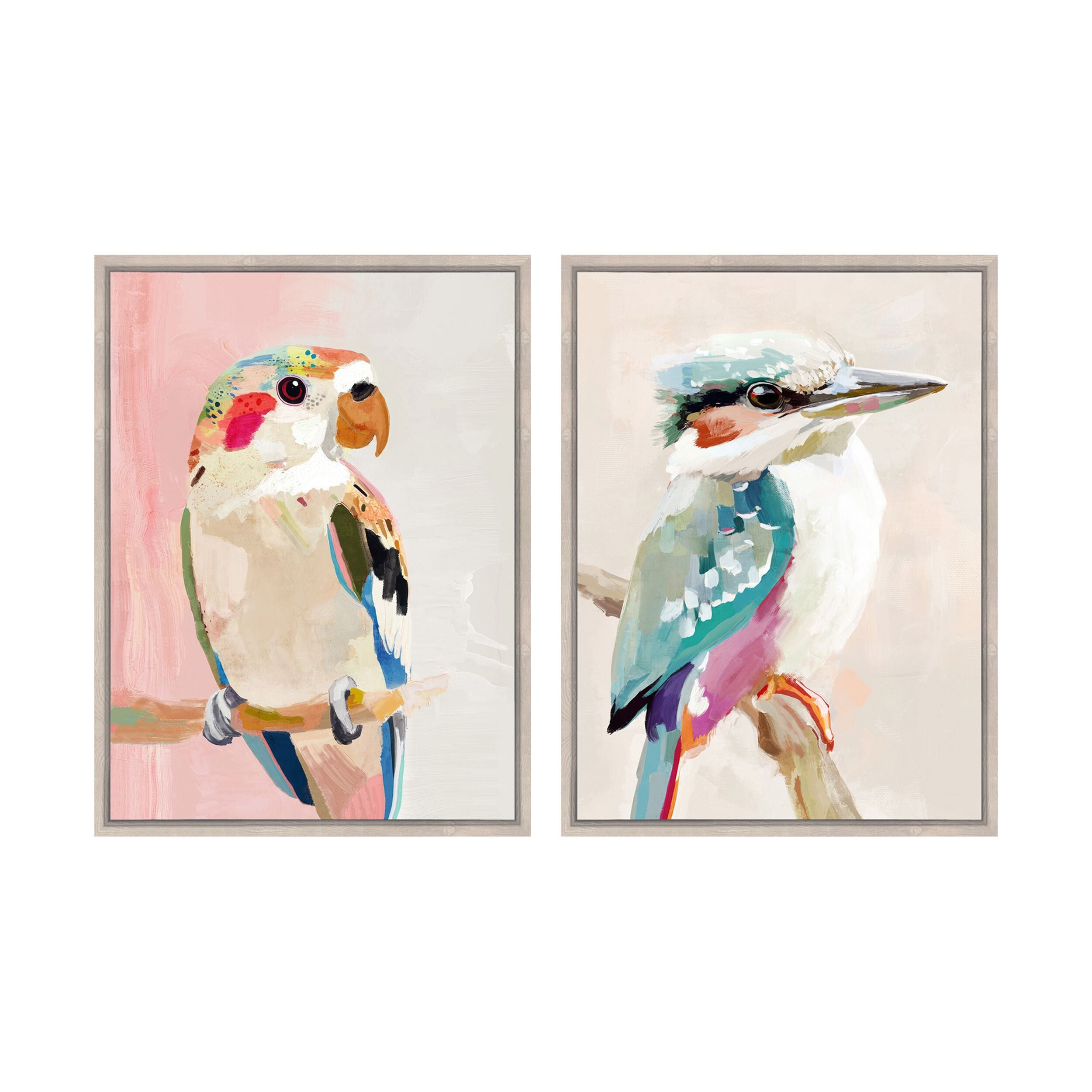 Bushland Chorus Textured Framed Print Duo 90X60cm