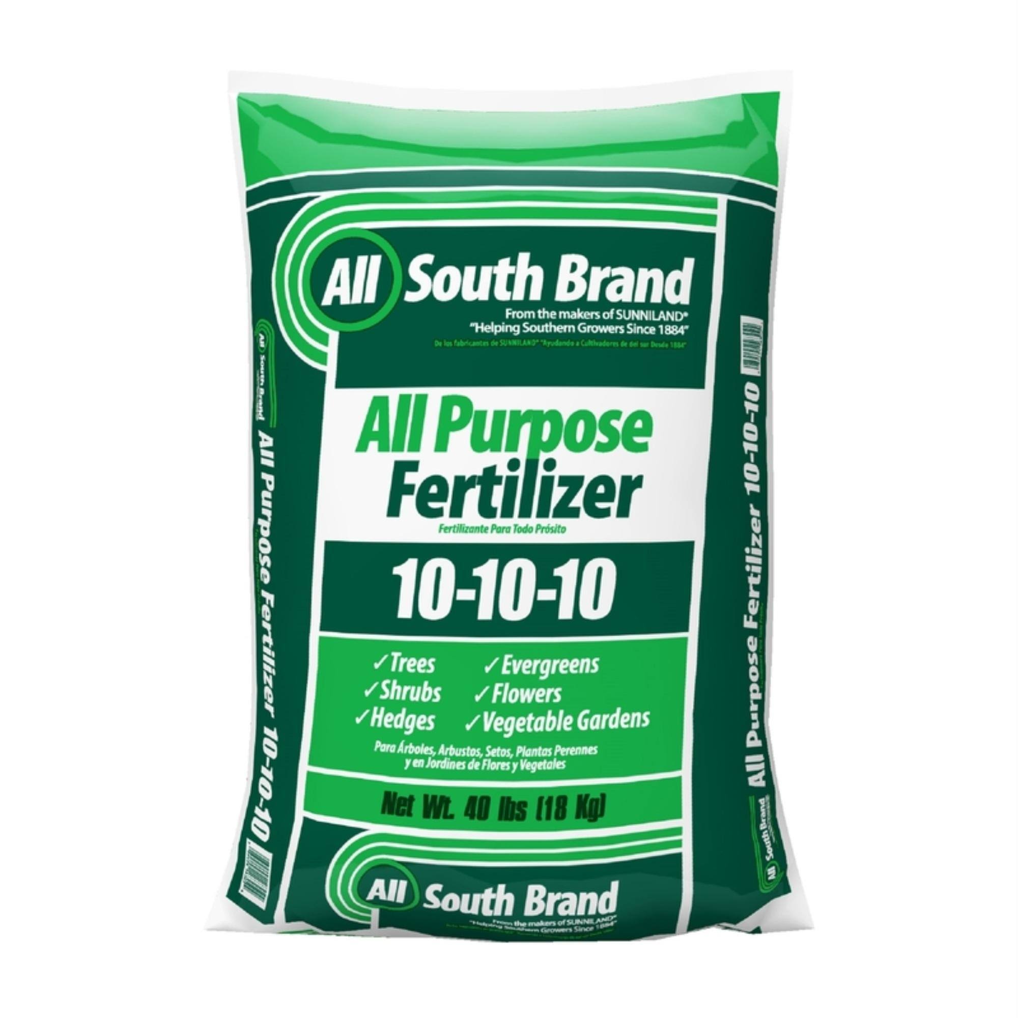 All South Brand 10-10-10 All-Purpose Lawn Fertilizer for All Grasses