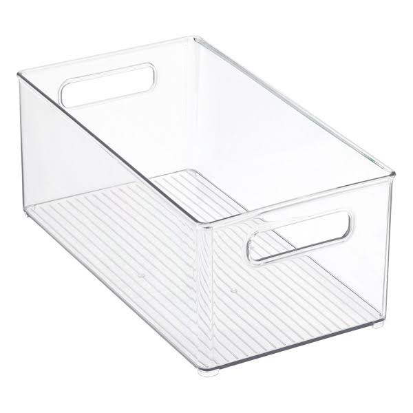 iDesign Linus Deep Stacking Bin - Clear - 8
