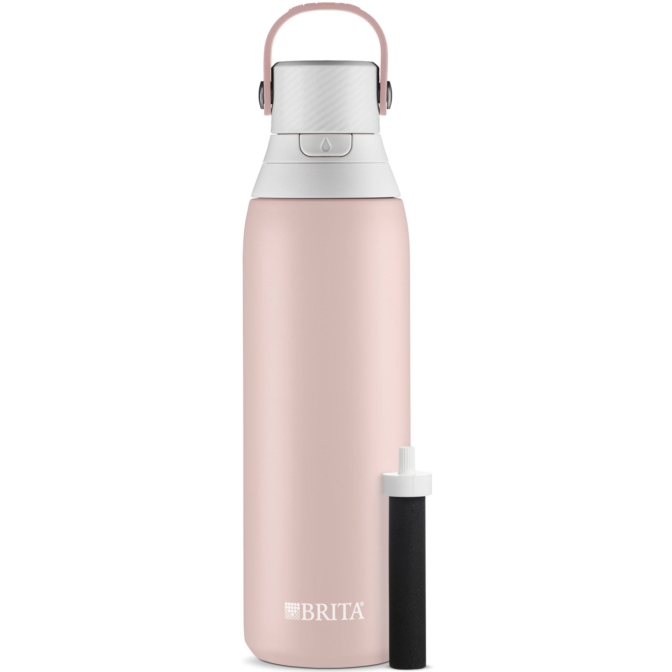Brita Stainless Steel Premium Filtering Water Bottle - Rose, 20 oz.