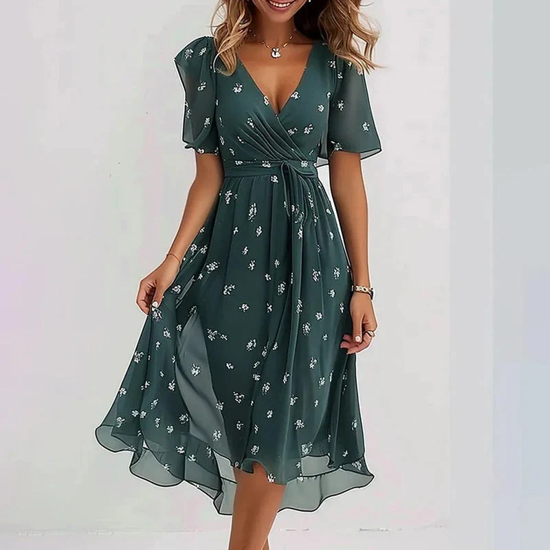 Robe féminine élégante et éclatante