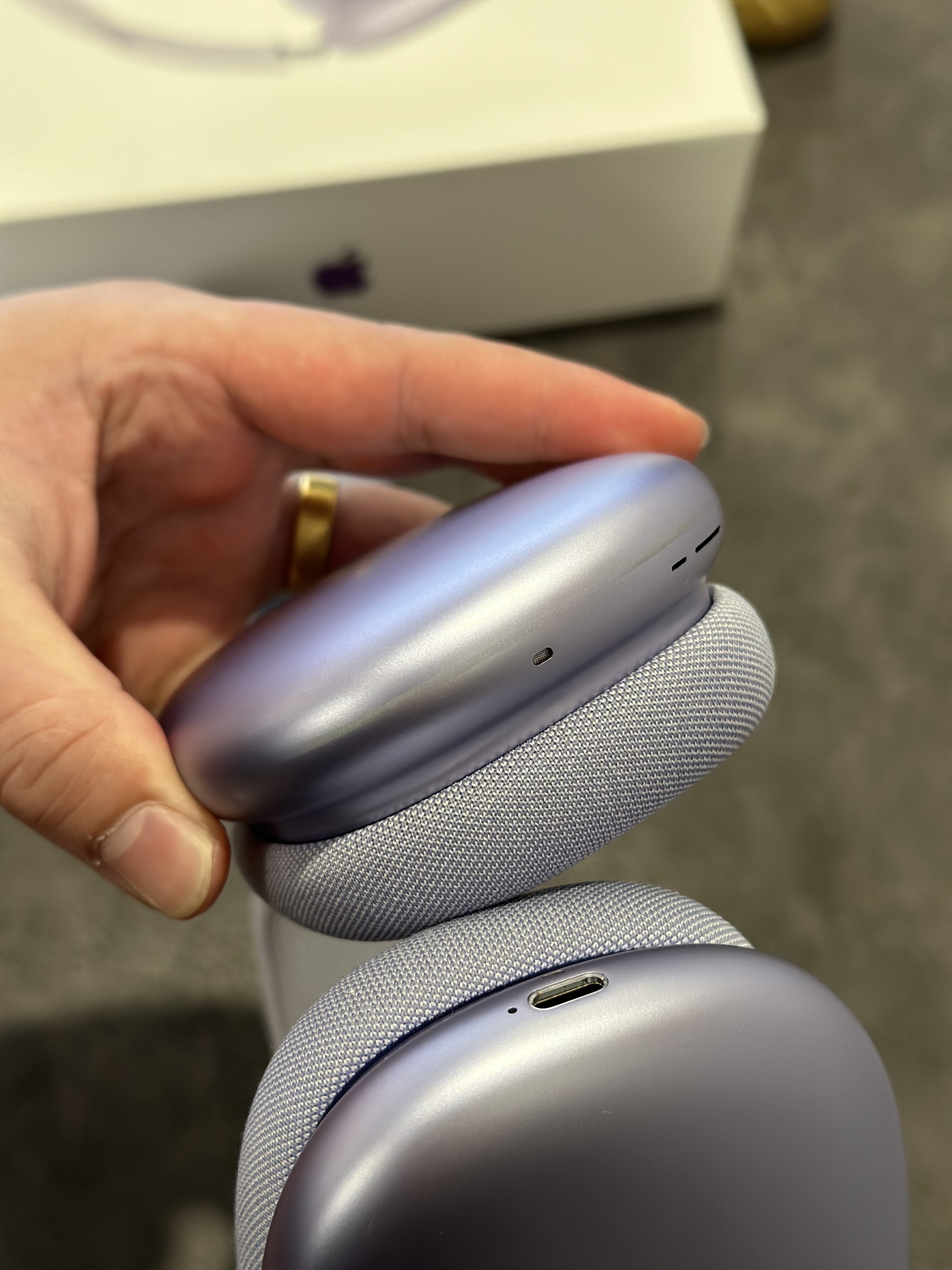 Apple AirPods Max 2nd Generation Purple USB-C Port