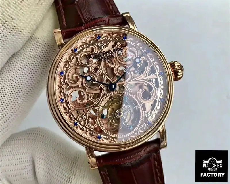 Patek Philippe Tourbillon Rose Gold Skeleton Dial