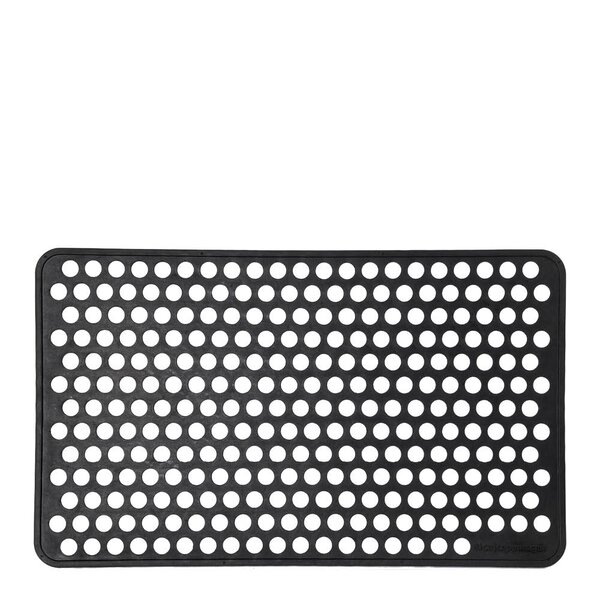 Dot dørmatte gummi 75x45 cm svart