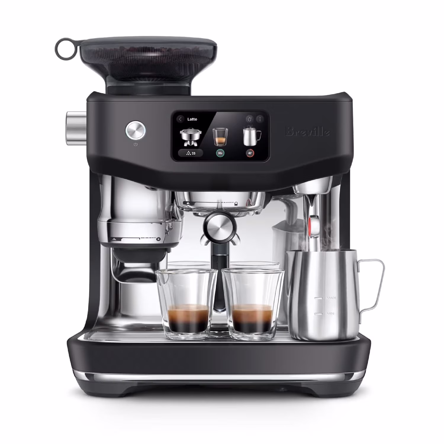 the Oracle Jet Espresso Machine Black Truffle BES985BTR1BNA1