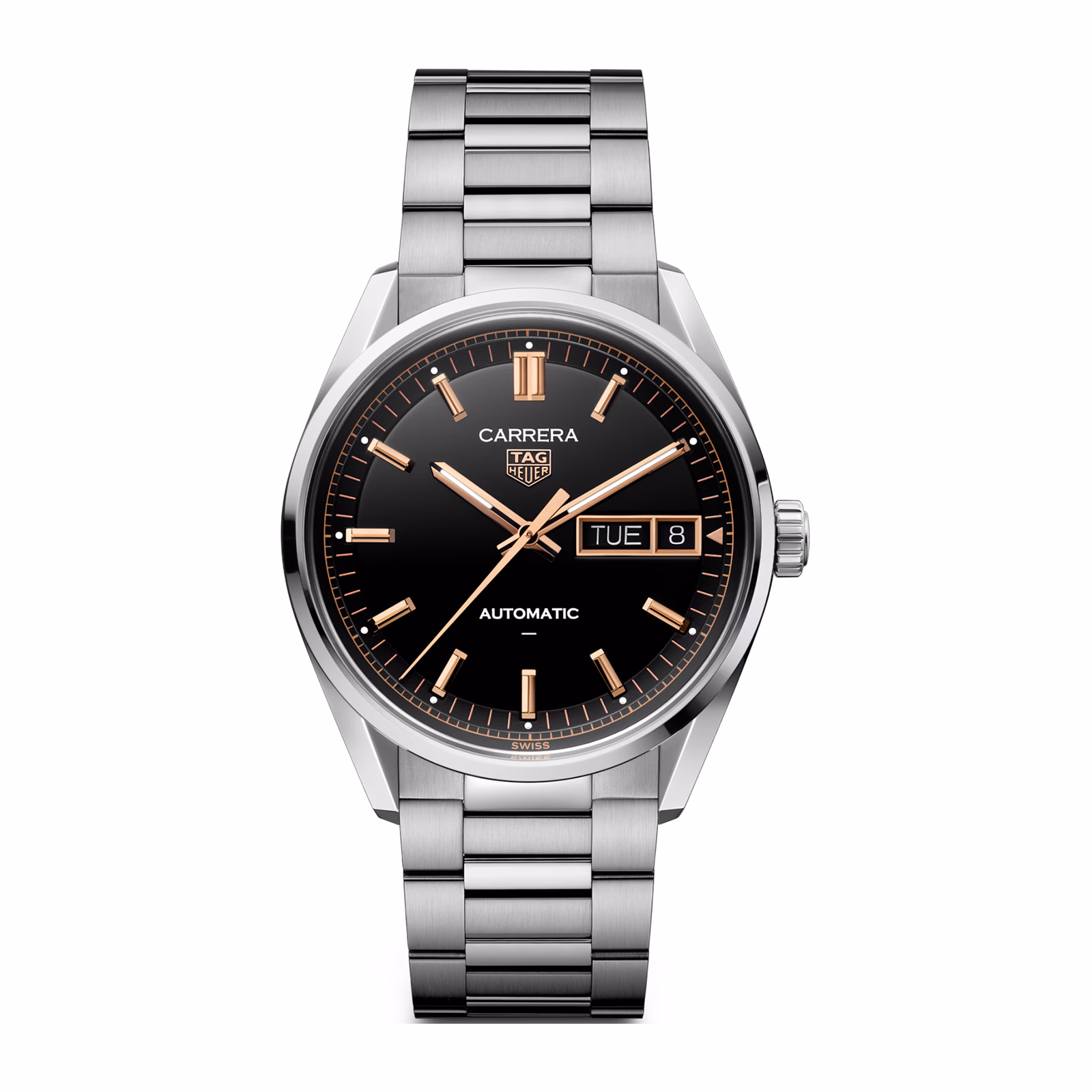 【Super Clone】TAG Heuer Carrera Day-Date 41mm Mens Watch Black WDA2111.BA0043
