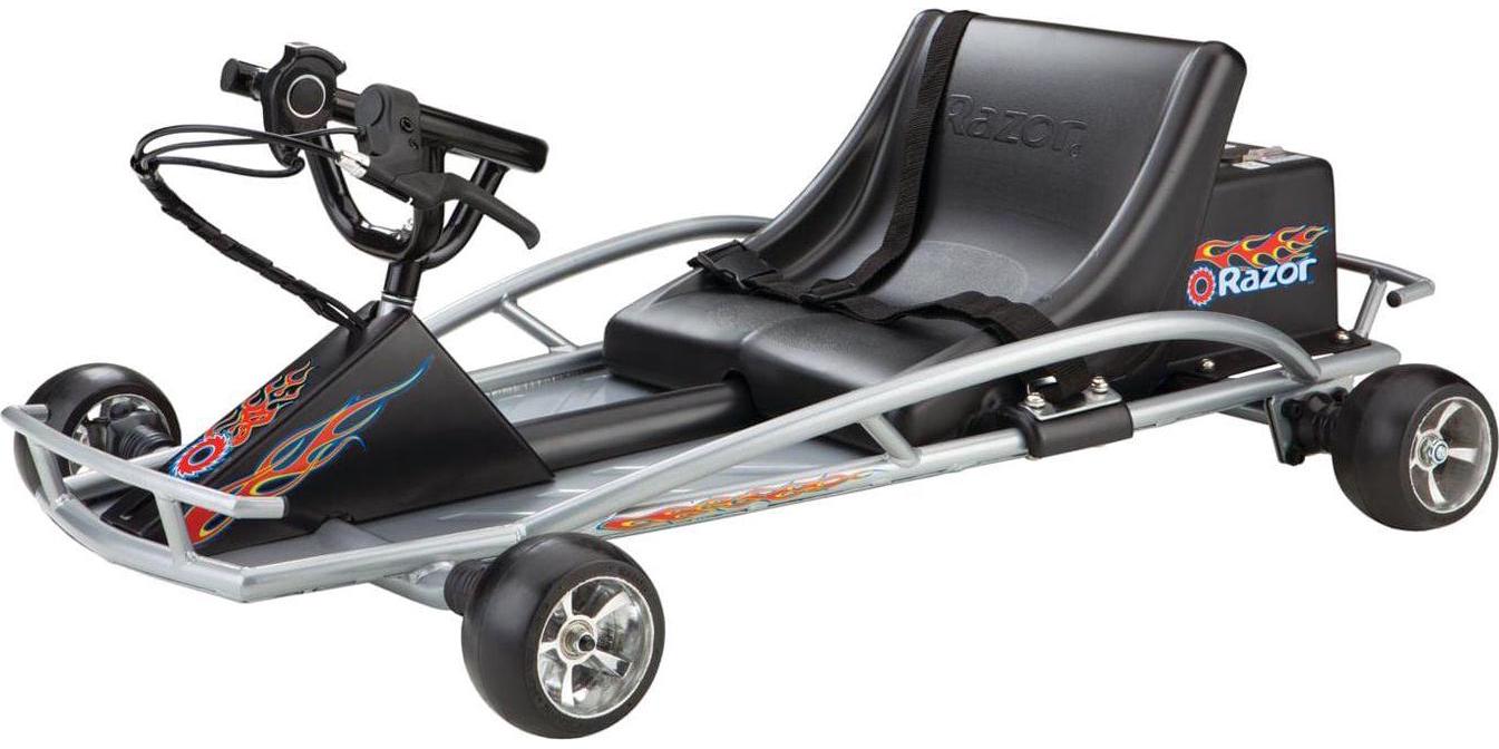 Ground Force Electric Go-Kart for Ages 8+. Up to 12 MPH. Up to 40 Minutes of Continuous Use. Variable Speed Throttle. 24V Rechargeable Batter