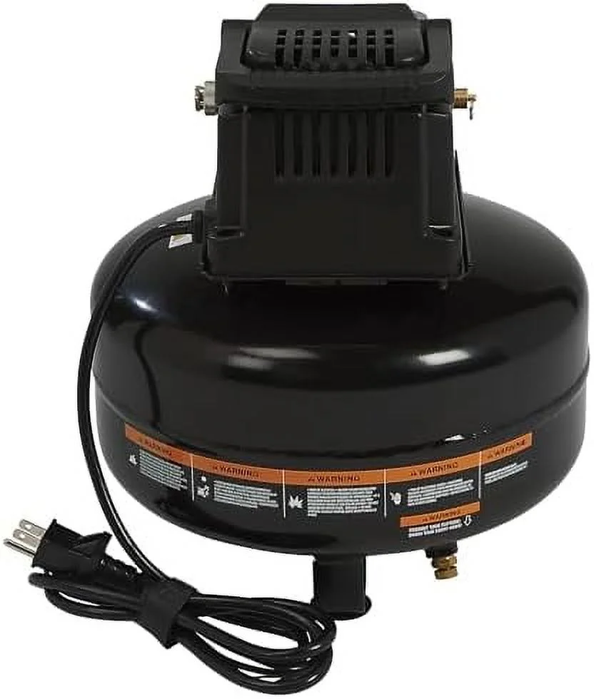 Oil-Free Pancake Air Compressor, 0.3 HP, 3 Gallons, 110 PSI