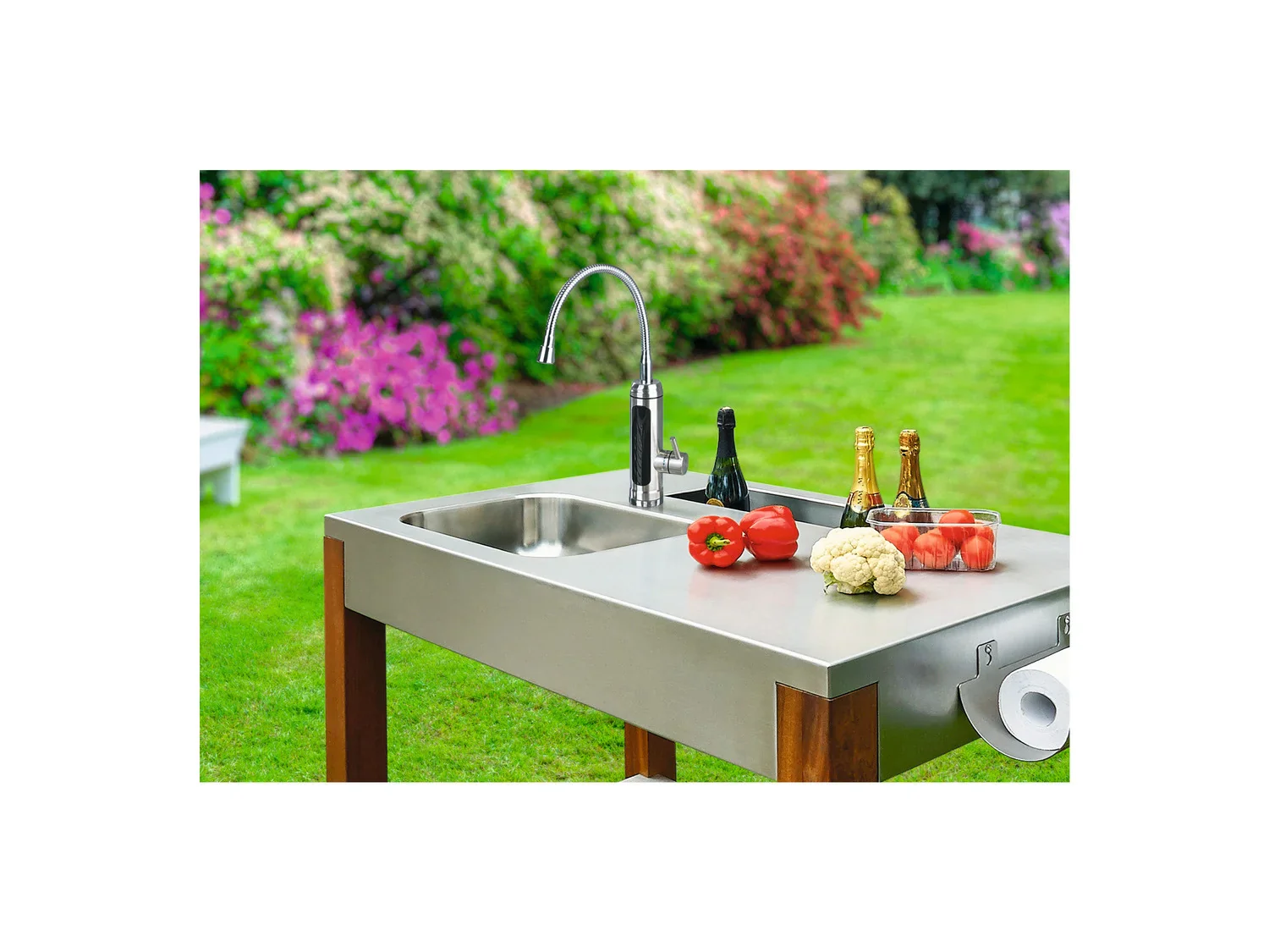 EASYmaxx Mitigeur robinet de cuisine, avec levier rond