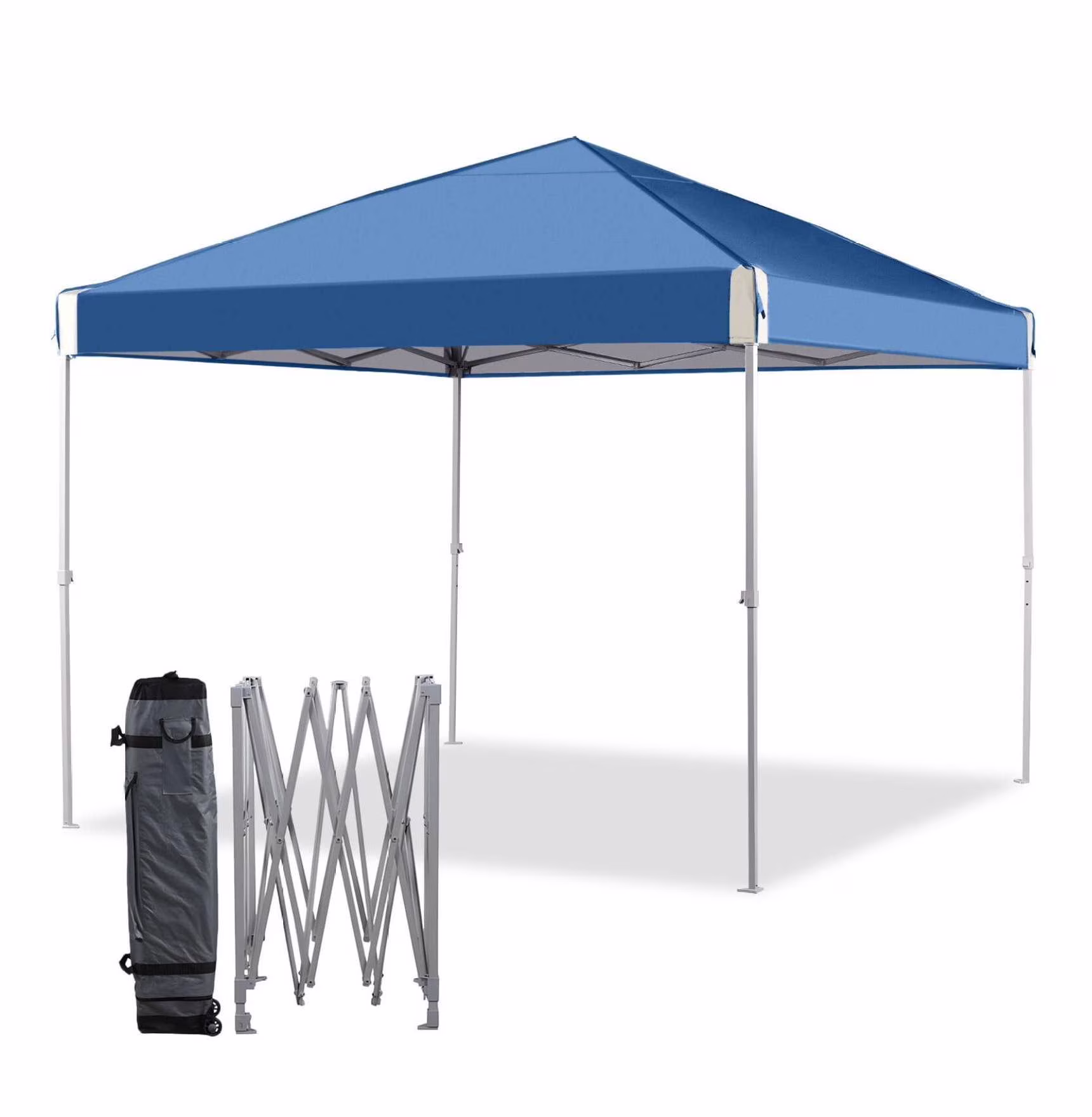 Aetherlove 12'X12' Pop up Canopy Tent with Roller Bag Portable Oxford Shade, 210D Oxford Fabric, Designed for Convenience, Blue
