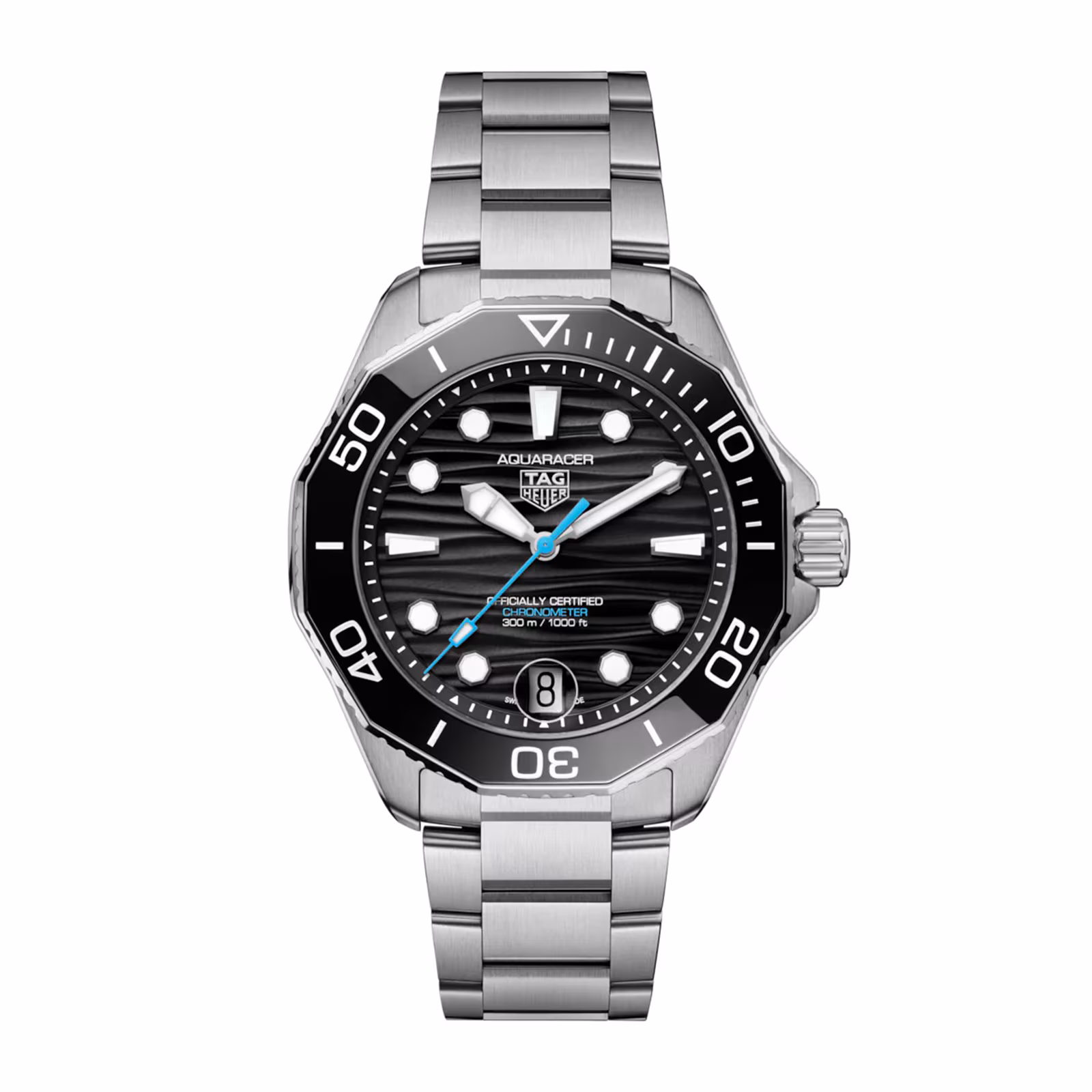 【Super Clone】TAG Heuer Aquaracer Professional 300 Date 42mm Mens Watch Black WBP5110.BA0013