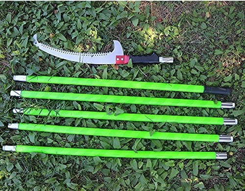 26 Ft Manual Tree Pruner Cutter Pole Extension Tree Branch Hand Pole Saws Garden Tools