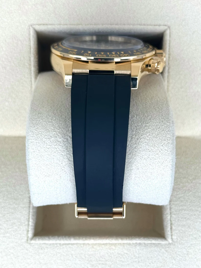[Super Clone]Rolex Daytona Yellow Gold / Ceramic / Black / Oysterflex  m126518ln-0008
