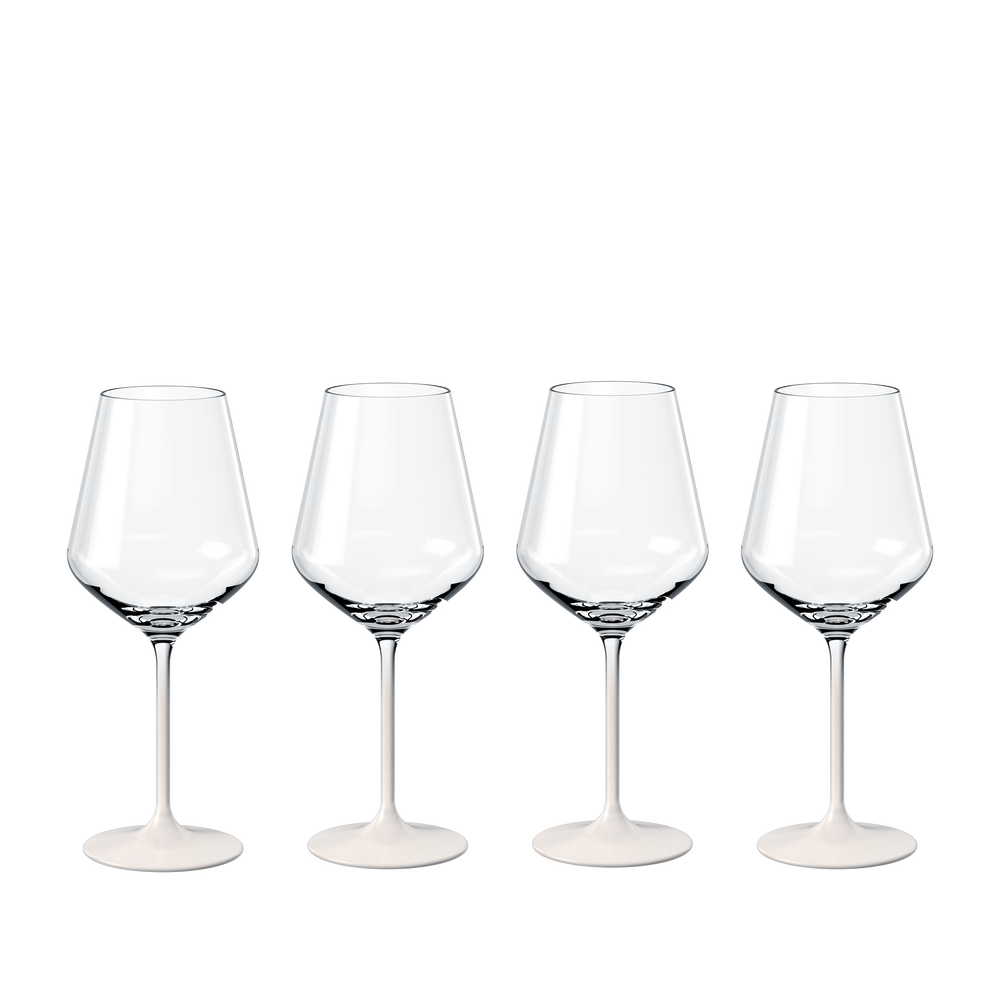 Manufacture Red wine glass - White, 6.8 oz, crystal glass