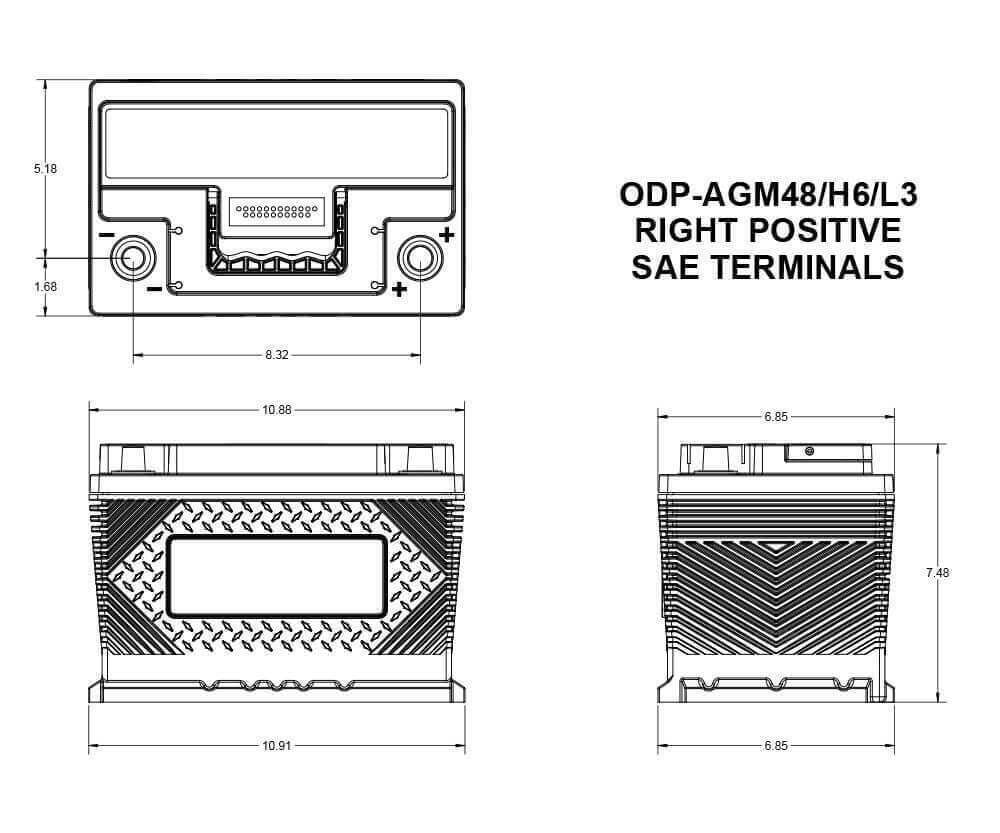 AGM48/H6/L3 Performance AGM Battery - Image 3