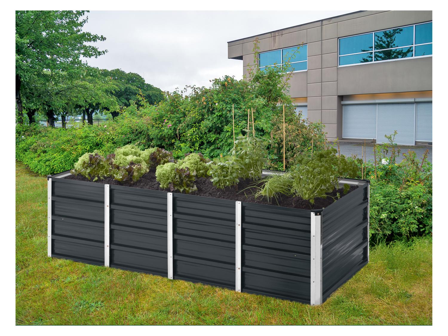 PARKSIDE Carr potager en mtal, 160 x 80 x 45 cm, 570 L