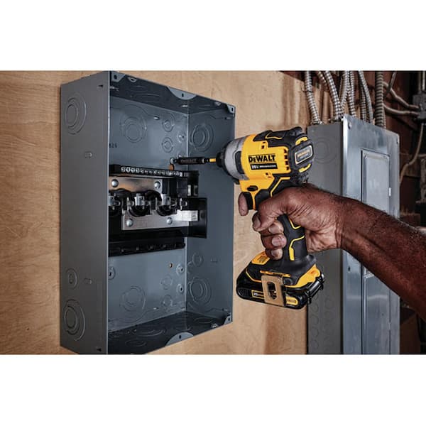 ATOMIC 20V MAX Cordless Brushless Compact 1/4 in. Impact Driver, (2) 20V 1.3Ah Batteries, Charger, and Bag - Image 8
