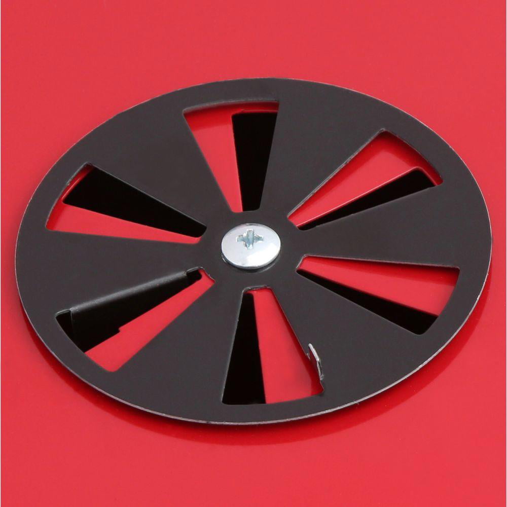 Charcoal BBQ Grill with Adjustable Cooking Grate and Side Table
