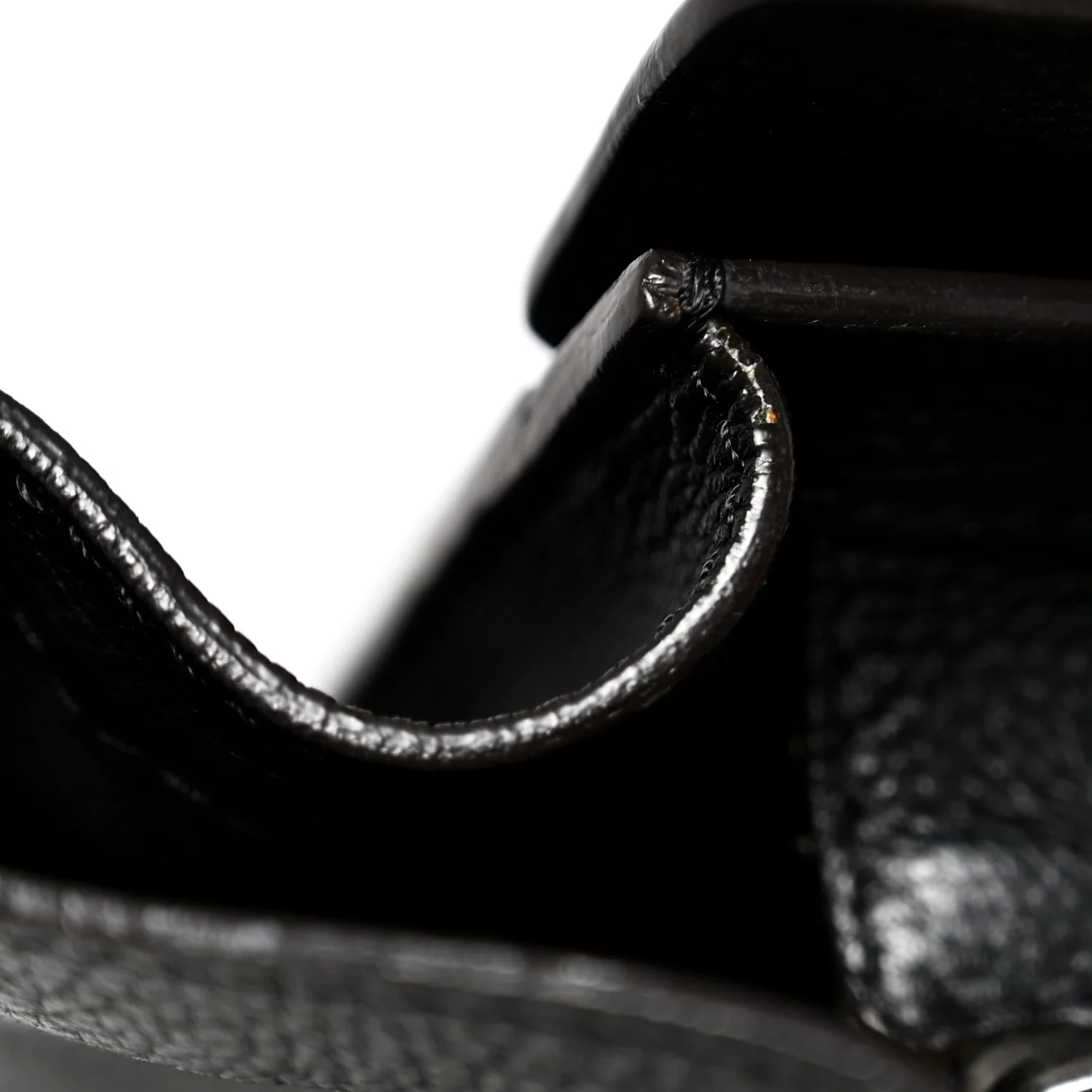 Drummed Calfskin Micro Luggage Black