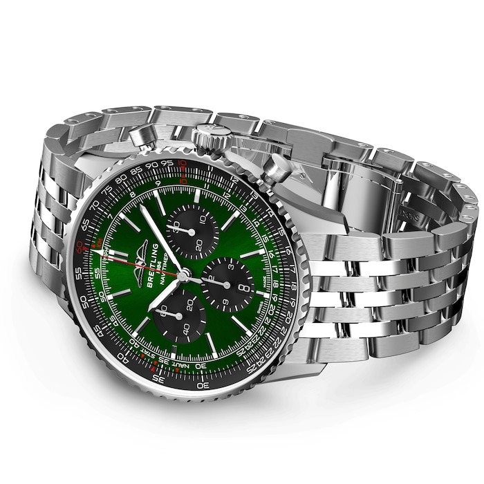 【Super Clone】Breitling AB0137241L1A1 Navitimer B01 Green Dial