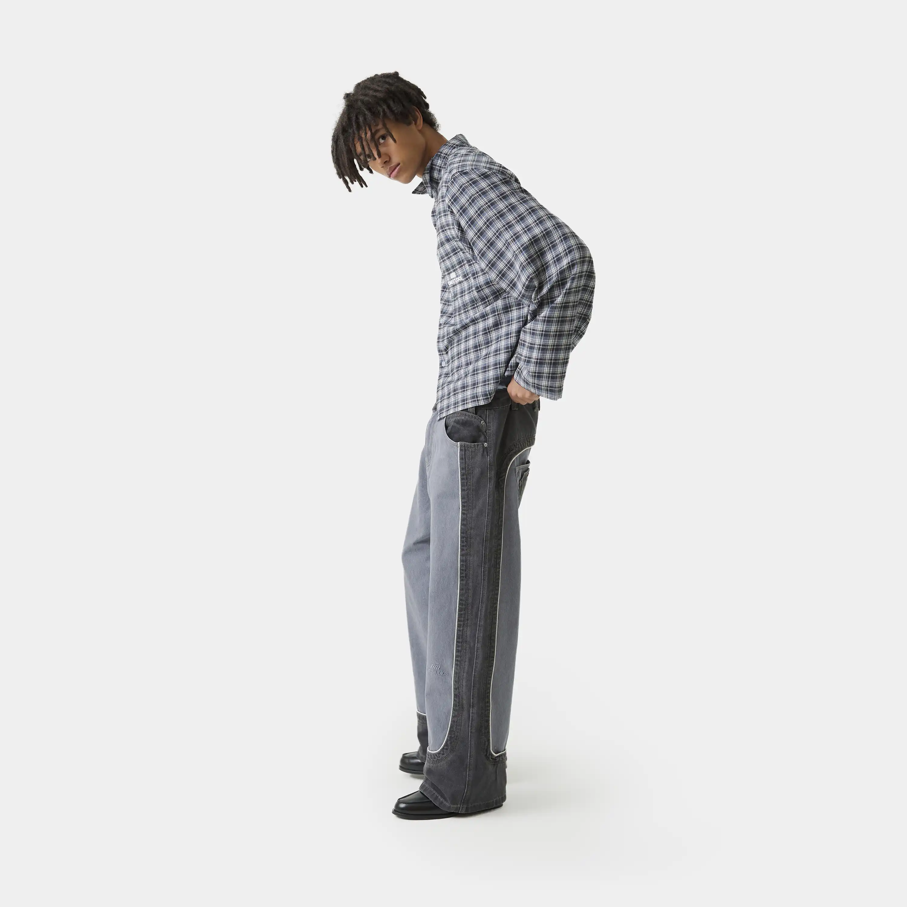 Ivy Navy Boxy Shirt