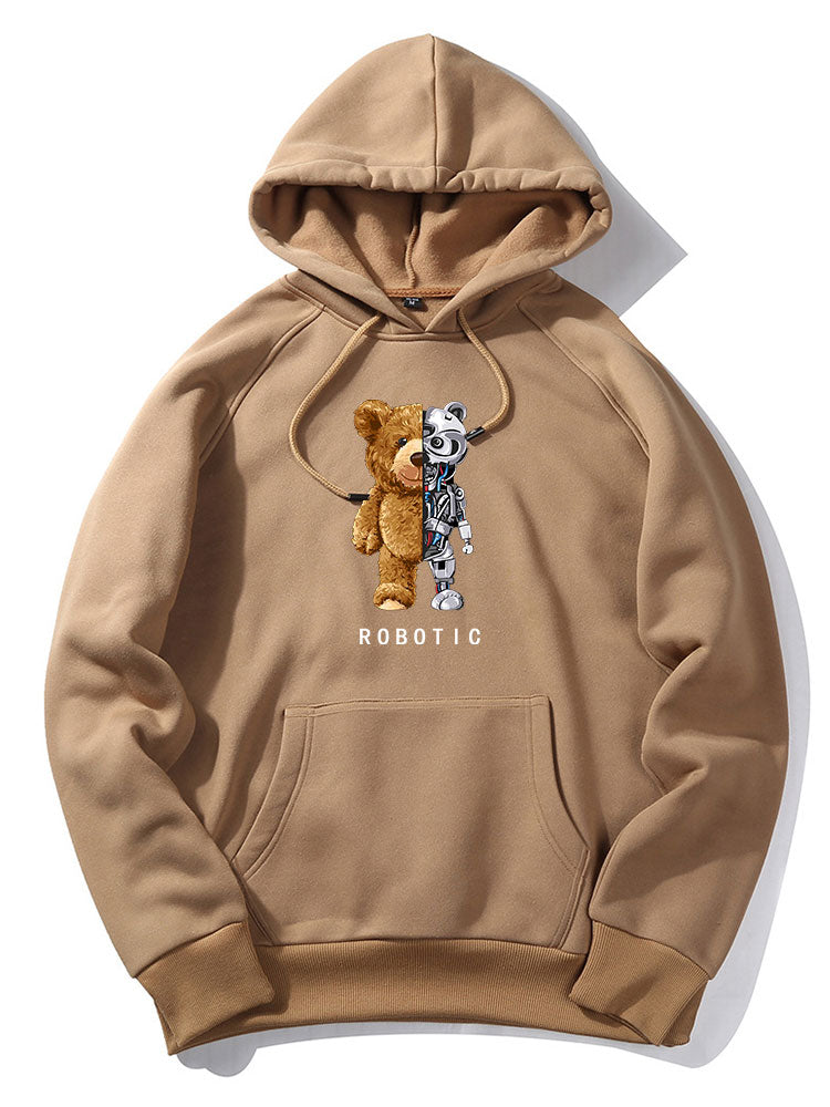 Sweats à capuche graphiques Robot Bear