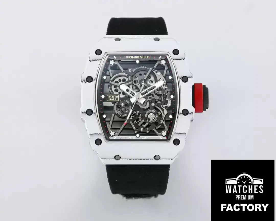 Richard Mille RM35-01 BBR Factory Black Fabric Strap