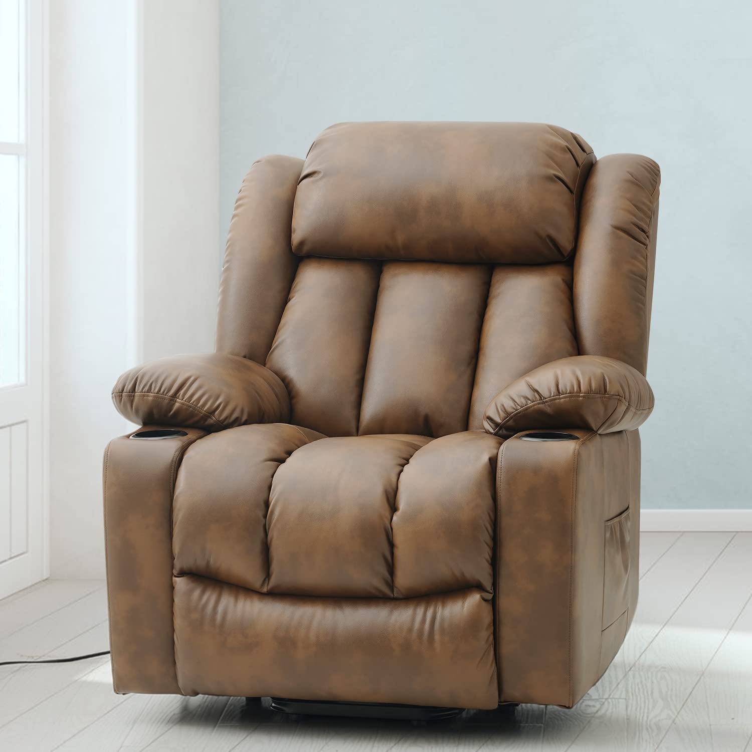 Fauteuil releveur de luxe en liquidation, avec chauffage et massage