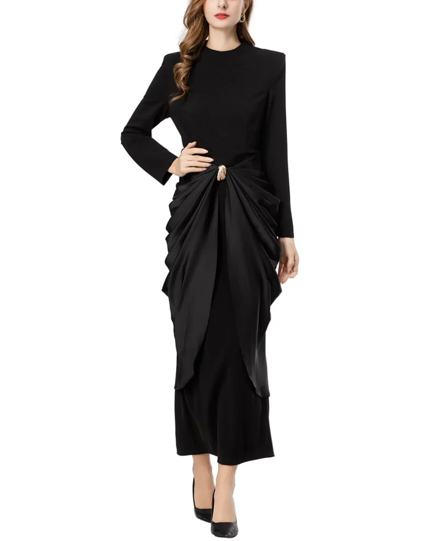 chinese dress ladies Burryco Apricot Maxi Dress for Women – 46.5 inch Sleeveless Long Dress in 100% Polyester main image 0