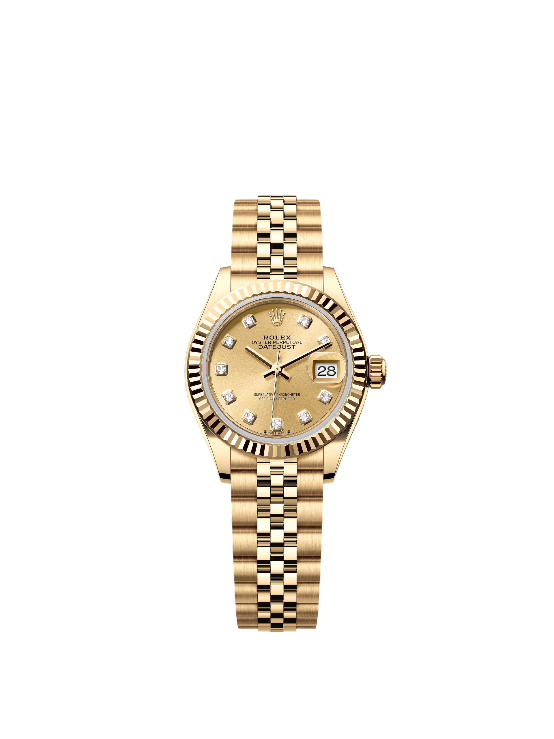 【Super Clone】RLX Lady-Datejust 28mm 279178 Champagne Diamonds Dial
