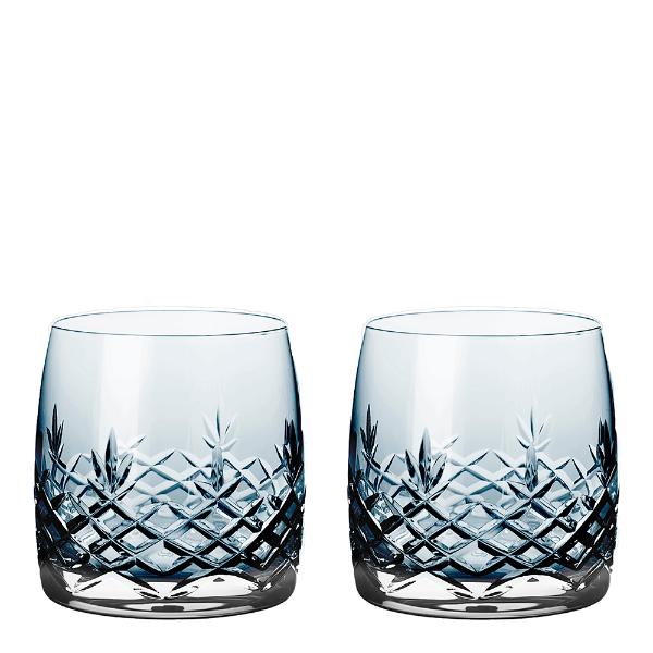 Crispy Aqua vannglass 23 cl 2 stk sapphire