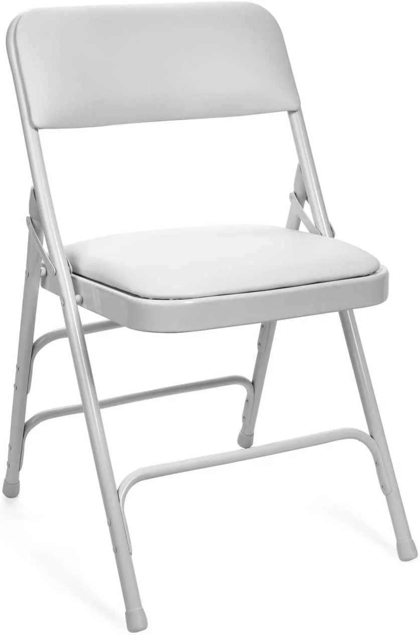 5pc. XL Series 4 Folding Card Table and Triple Braced Vinyl Padded Chair Set, Commercial Quality, Beige, 30(Beige) - Image 10