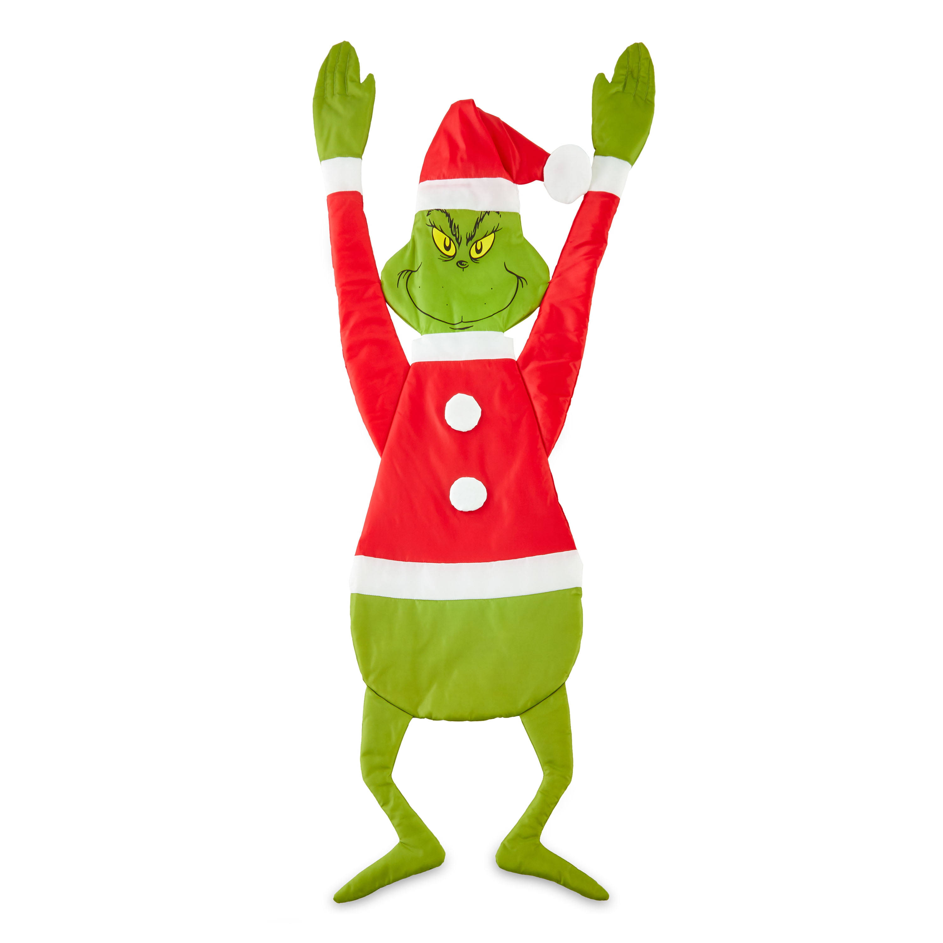 Dr Seuss' The Grinch Who Stole Christmas, Hang on Grinch, Outdoor Decoration, 5 Feet Tall, Grinch Green, Outdoor Hanging Figurine