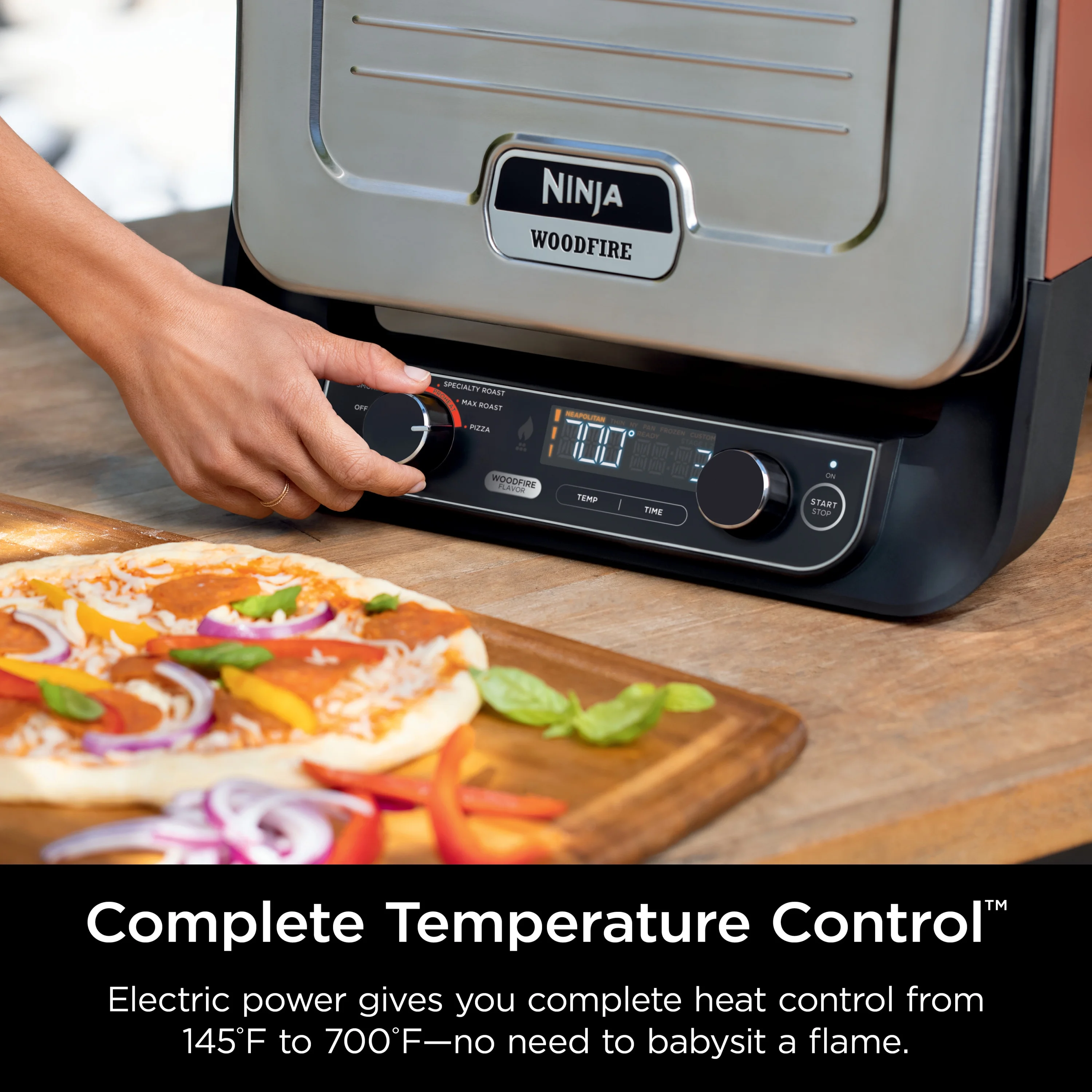 Woodfire? Pizza Oven, 5-in-1 outdoor oven, 5 Pizza Settings, Woodfire? Technology, up to 700��F heat, BBQ smoker, Electric? - Image 10