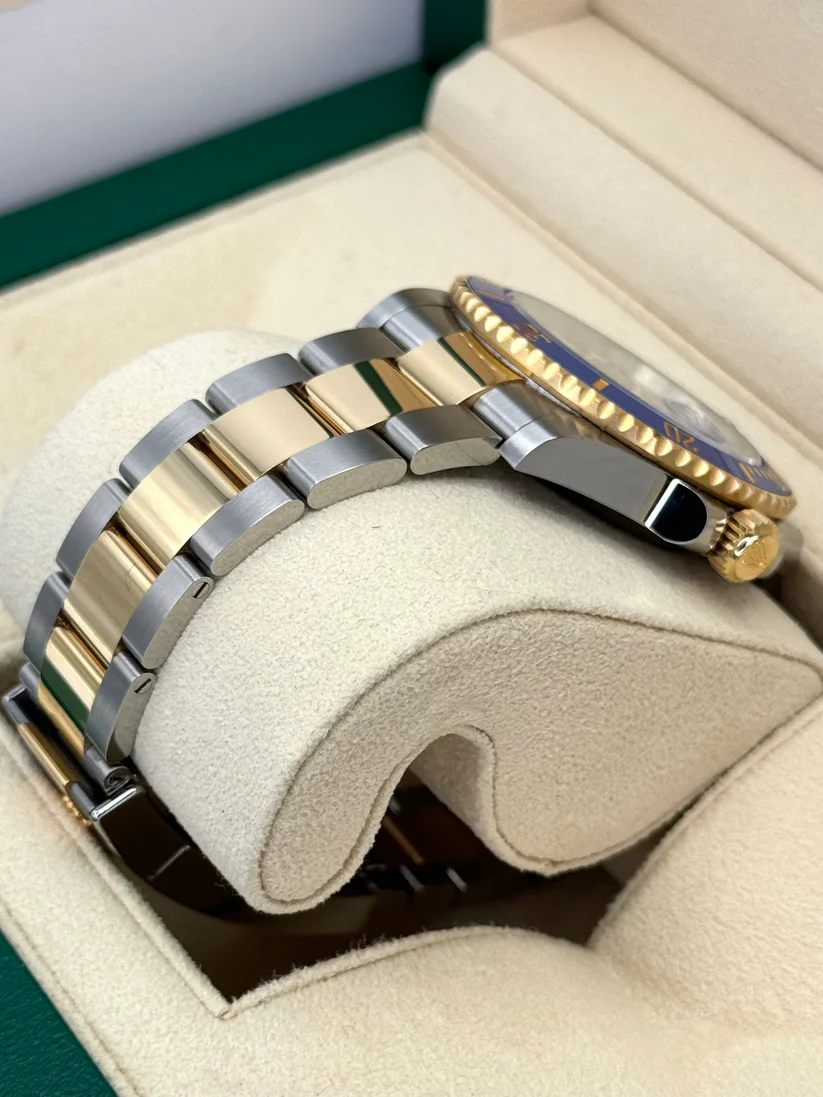 [Super Clone]Rolex Submariner Two-Tone Yellow Gold & Steel Rolesor - Blue Dial Ceramic Bezel (Ref# 126613LB)