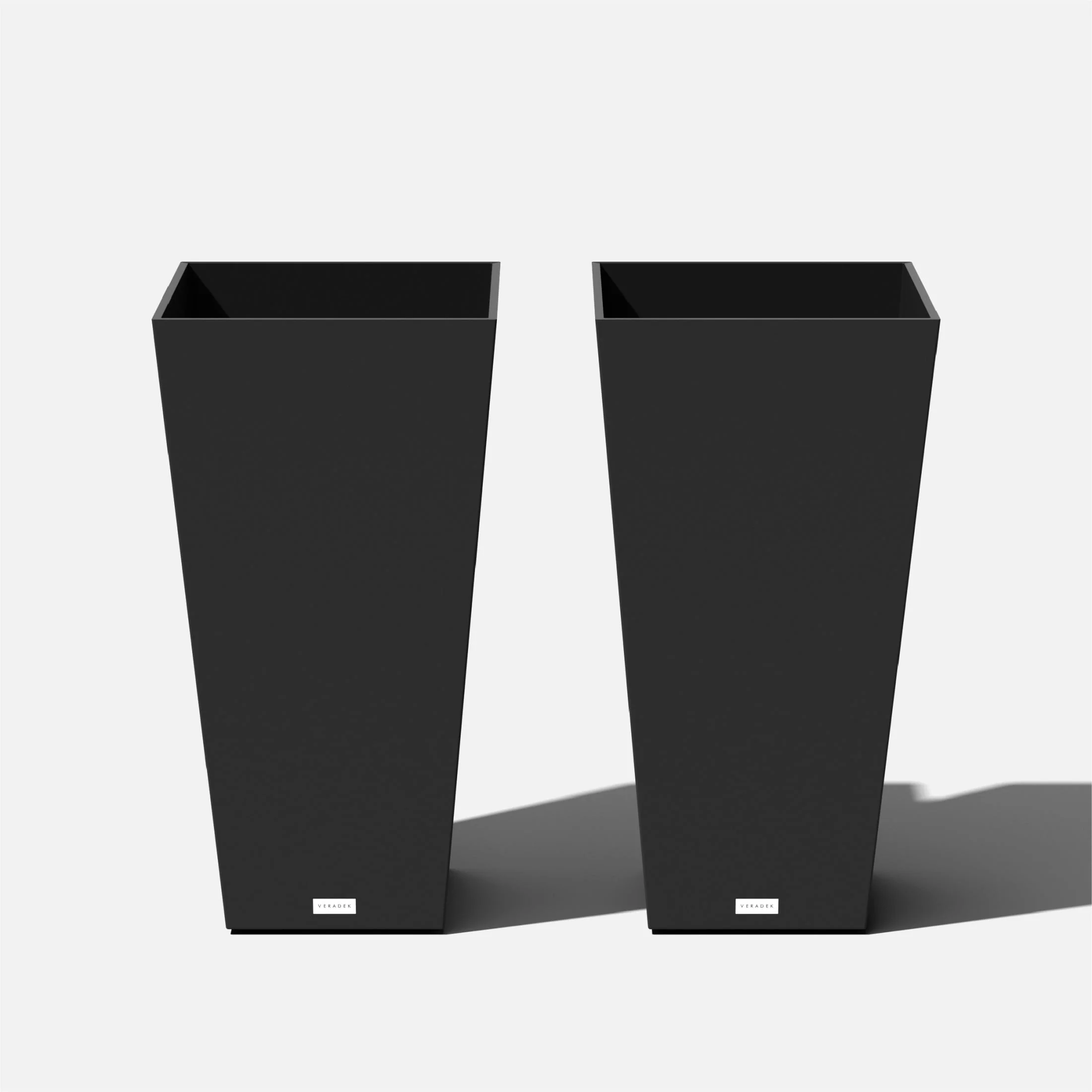 Veradek Pure Series Midland 30" Planter 2 Pack Black Image 2