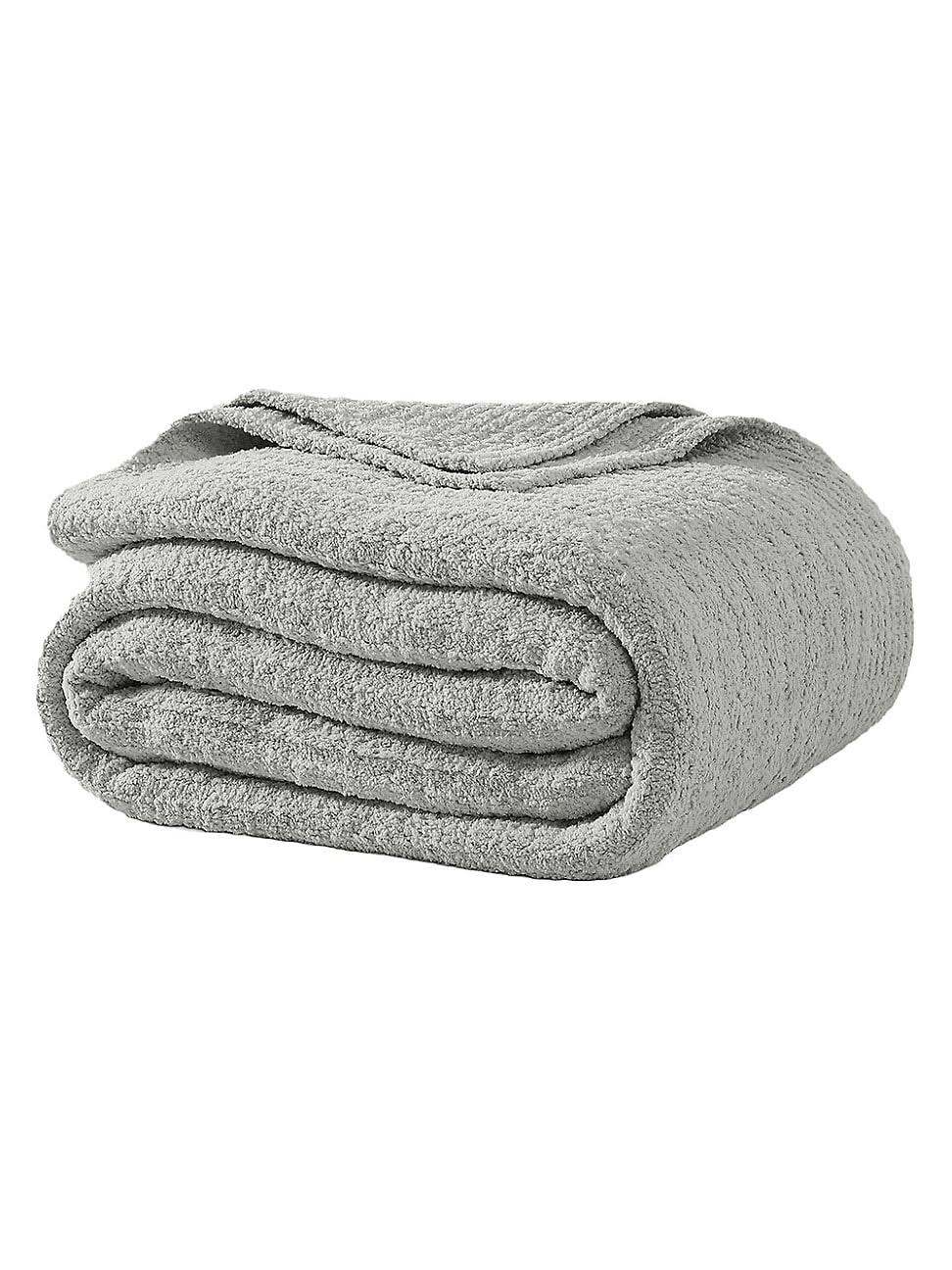 Sunday Citizen Snug Ribbed Blanket, Full/Queen - Cloud Gray